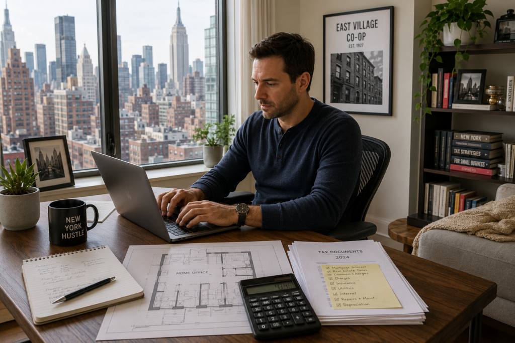 NYC home office deduction for a business owner working from a condo or co-op apartment